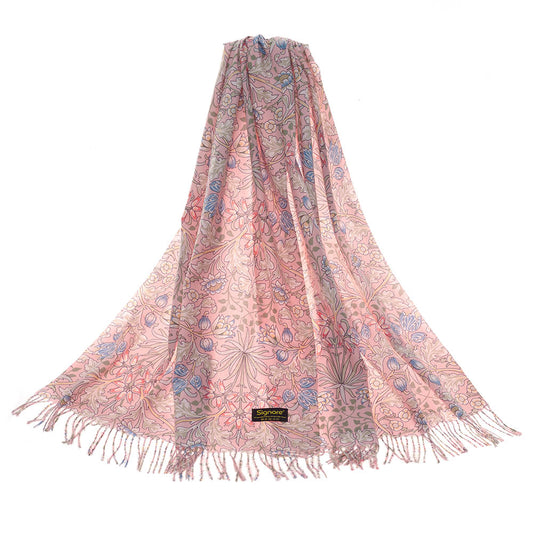 Hyacinth Pink Art Pashmina