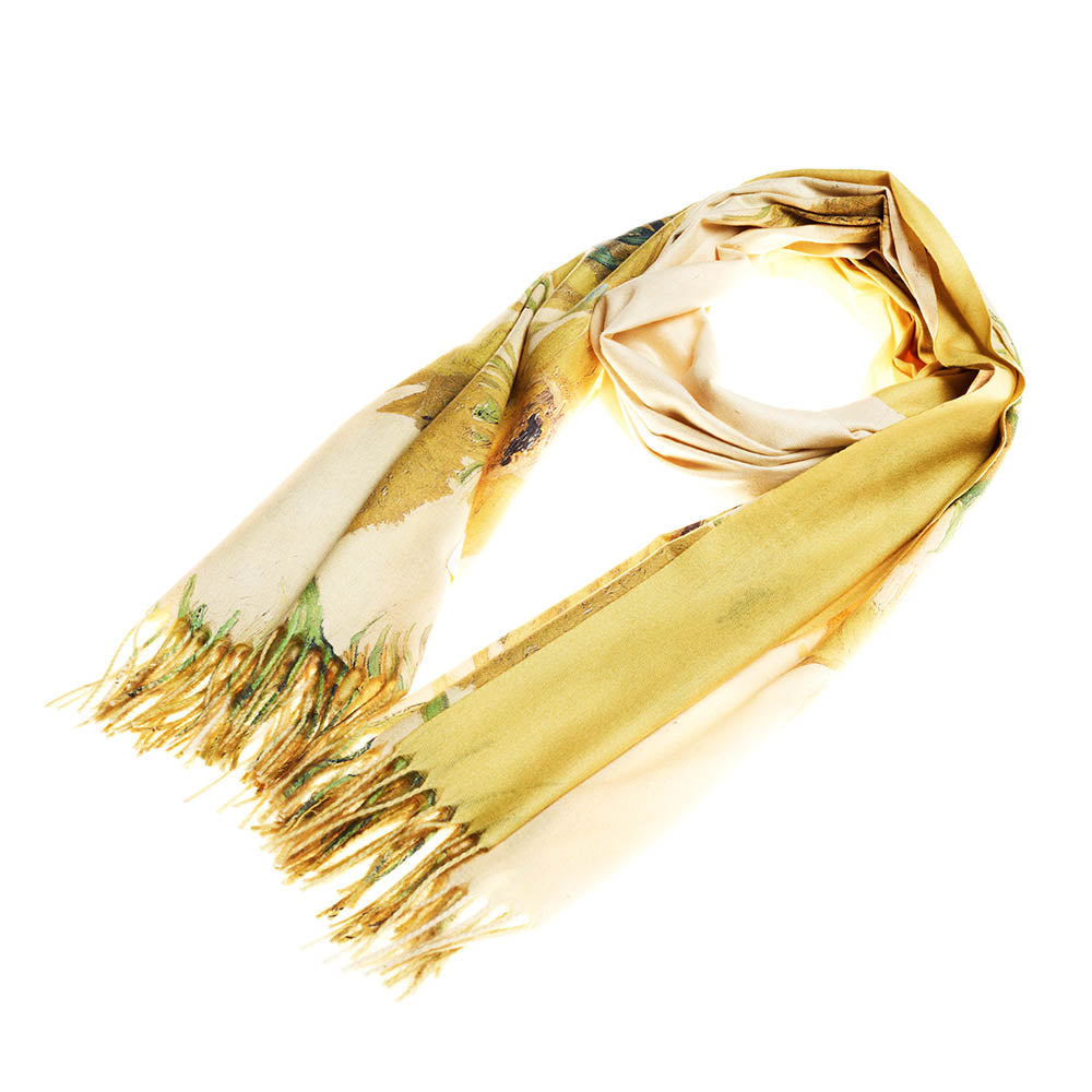 Van Gogh Sunflower Yellow Art Pashmina