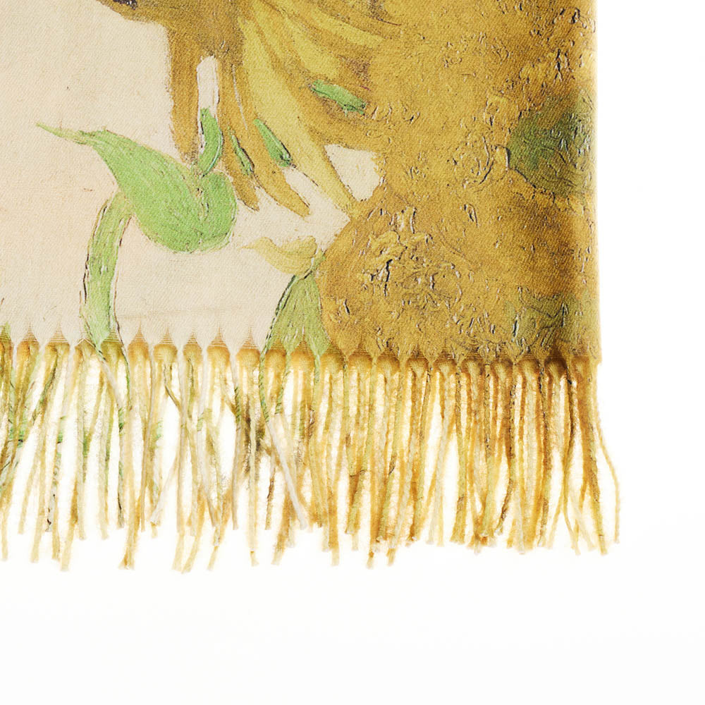 Van Gogh Sunflower Yellow Art Pashmina