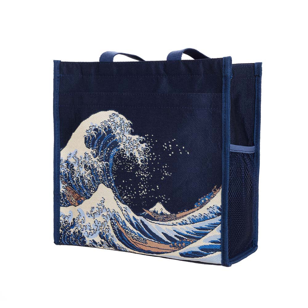 Great Wave off Kanagawa Navy Blue Shopper Bag