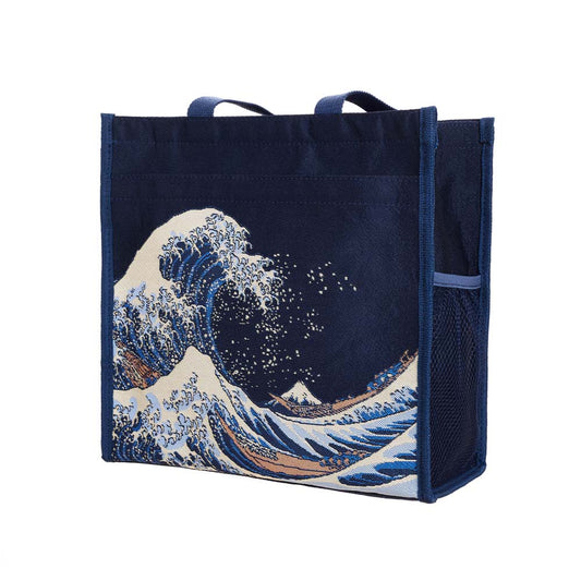 Great Wave off Kanagawa Navy Blue Shopper Bag