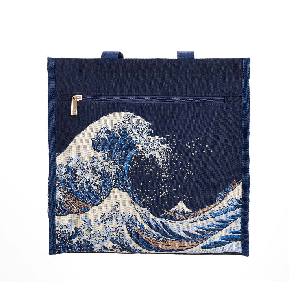 Great Wave off Kanagawa Navy Blue Shopper Bag