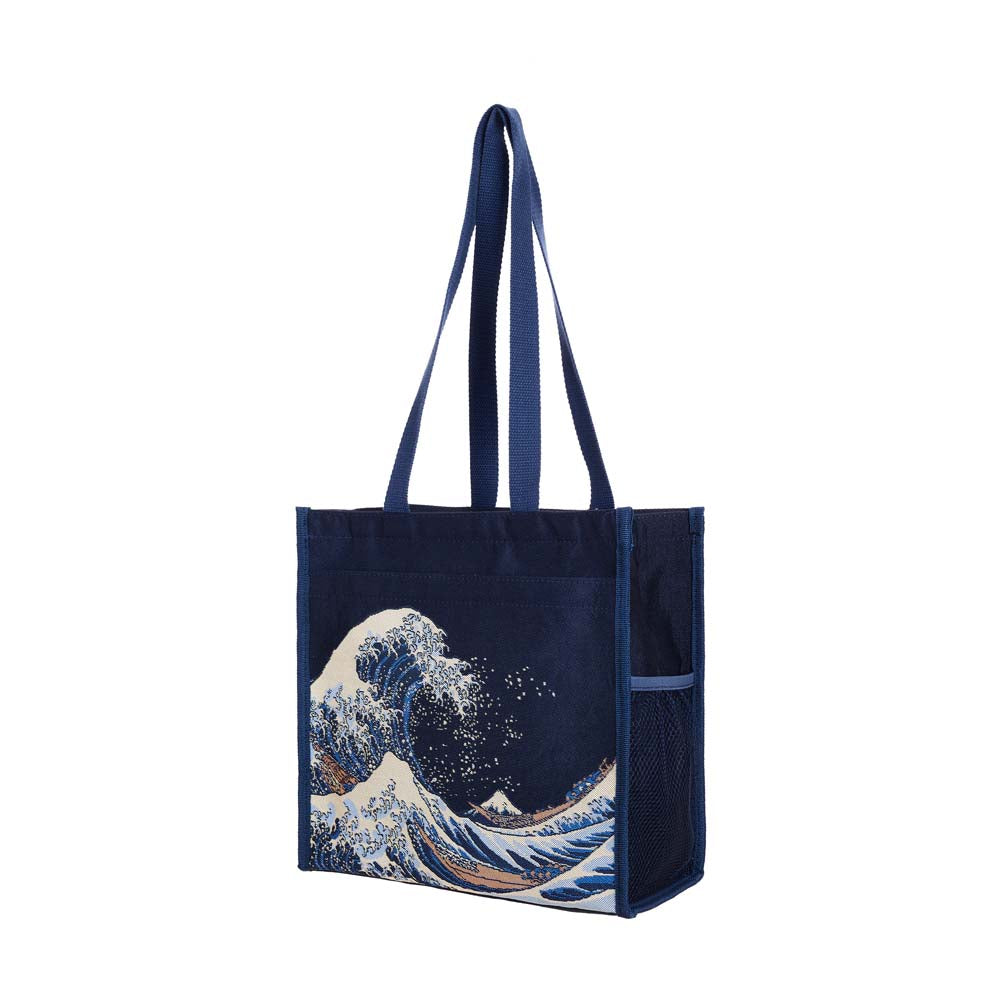 Great Wave off Kanagawa Navy Blue Shopper Bag