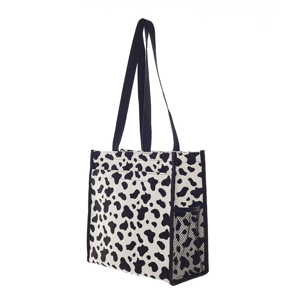 Cow Spots Design Black and White Shopper Bag