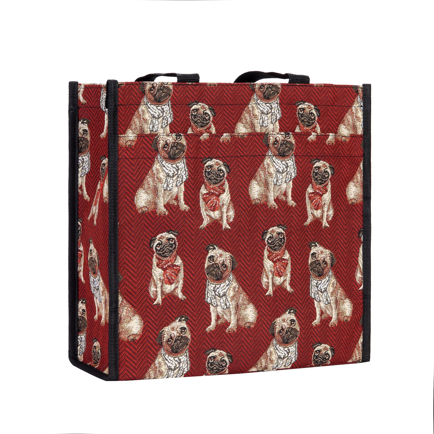 Pug Red Shopper Bag