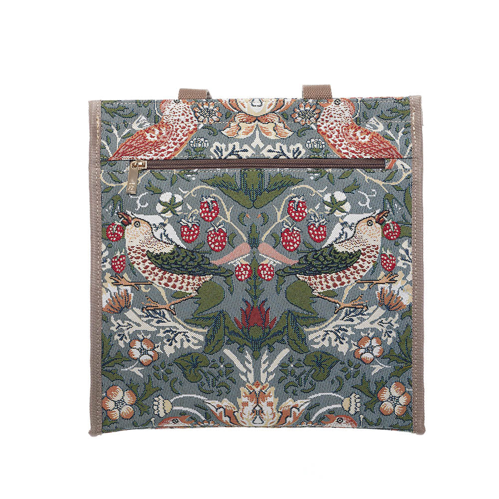 William Morris Strawberry Thief Grey Shopper Bag