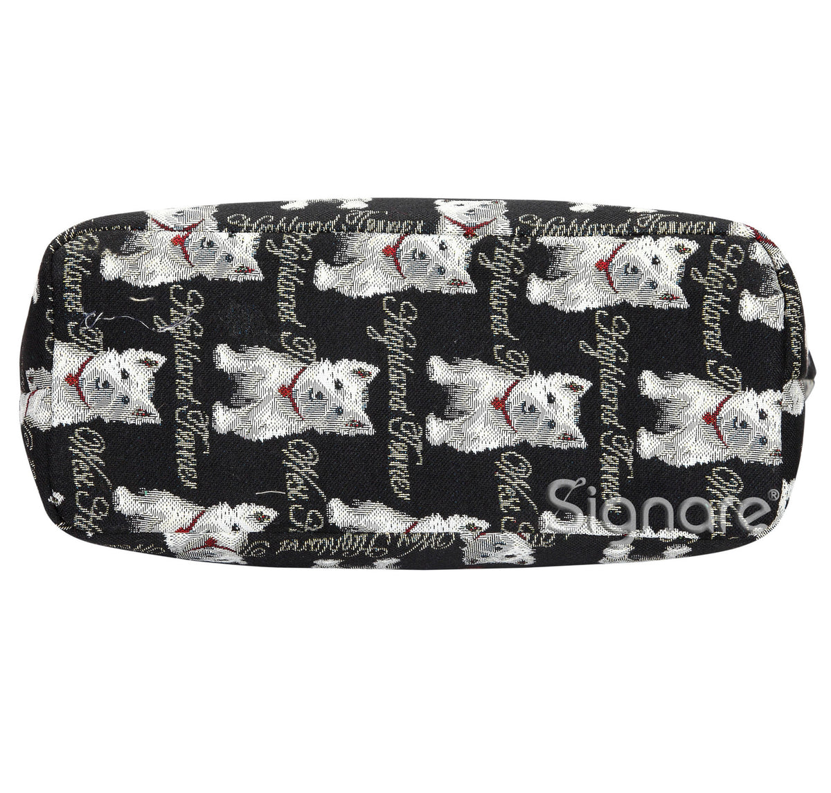 Westie Dog Black Tapestry Shoulder Bag