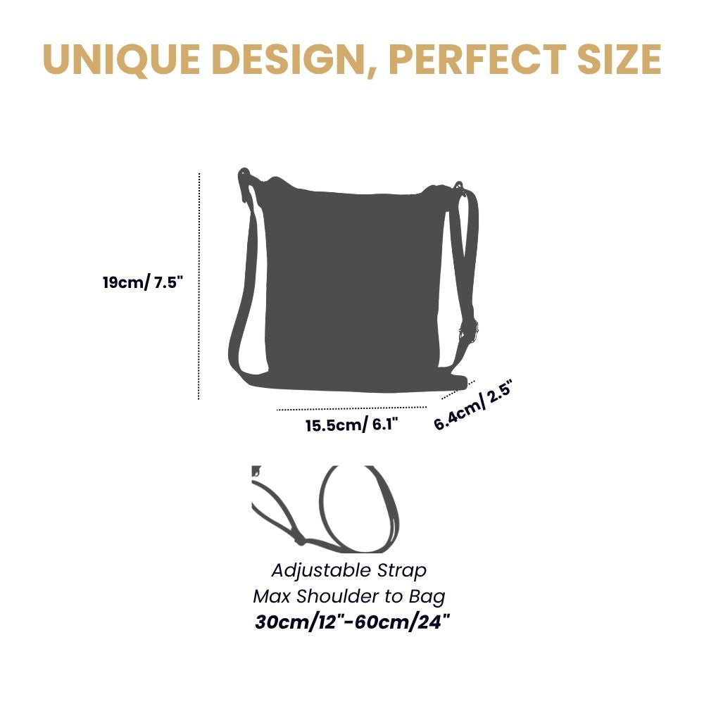 Highland Cow Brown Sling Bag Purse Crossbody