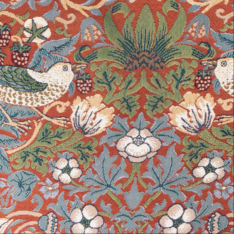 William Morris Strawberry Thief Red Smart Bag