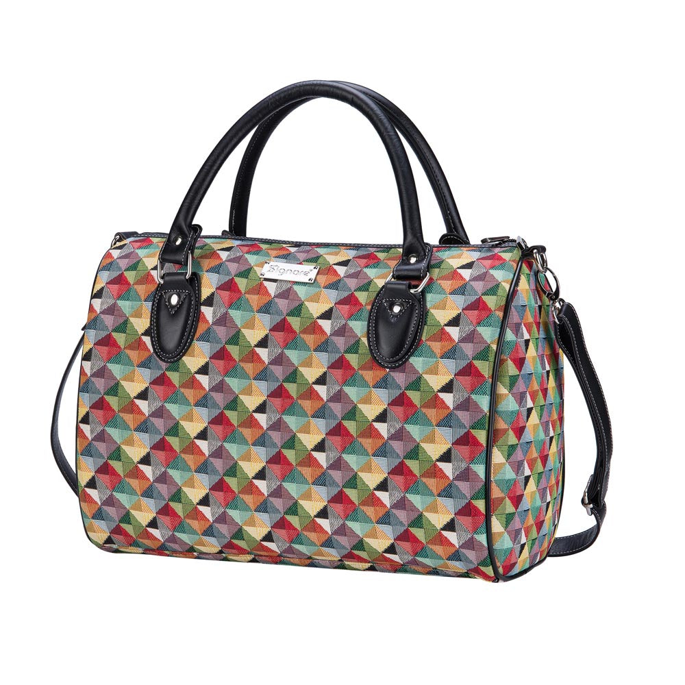 Multicolor Triangle Travel Bag