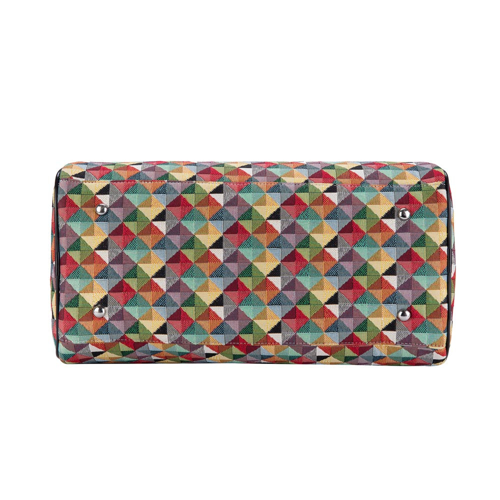 Multicolor Triangle Travel Bag