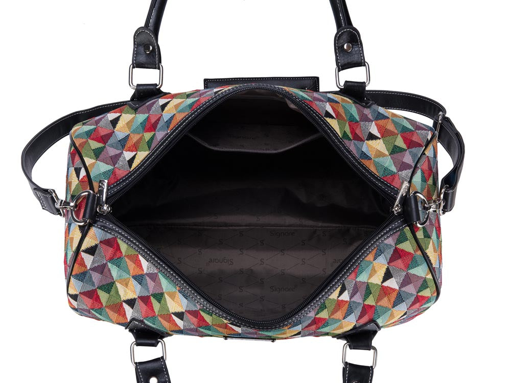 Multicolor Triangle Travel Bag