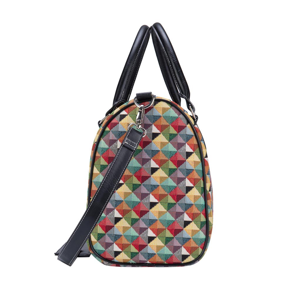 Multicolor Triangle Travel Bag