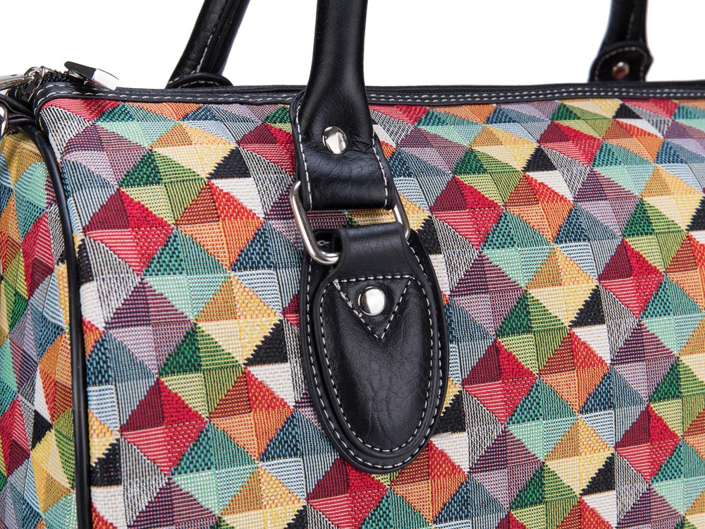 Multicolor Triangle Travel Bag