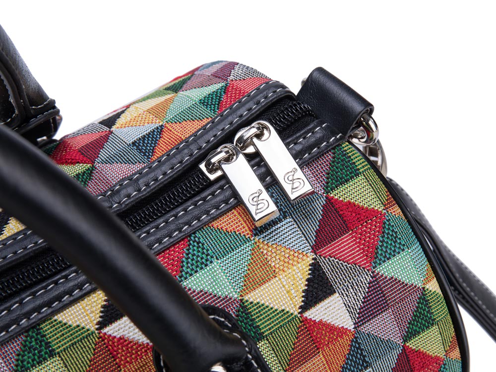 Multicolor Triangle Travel Bag