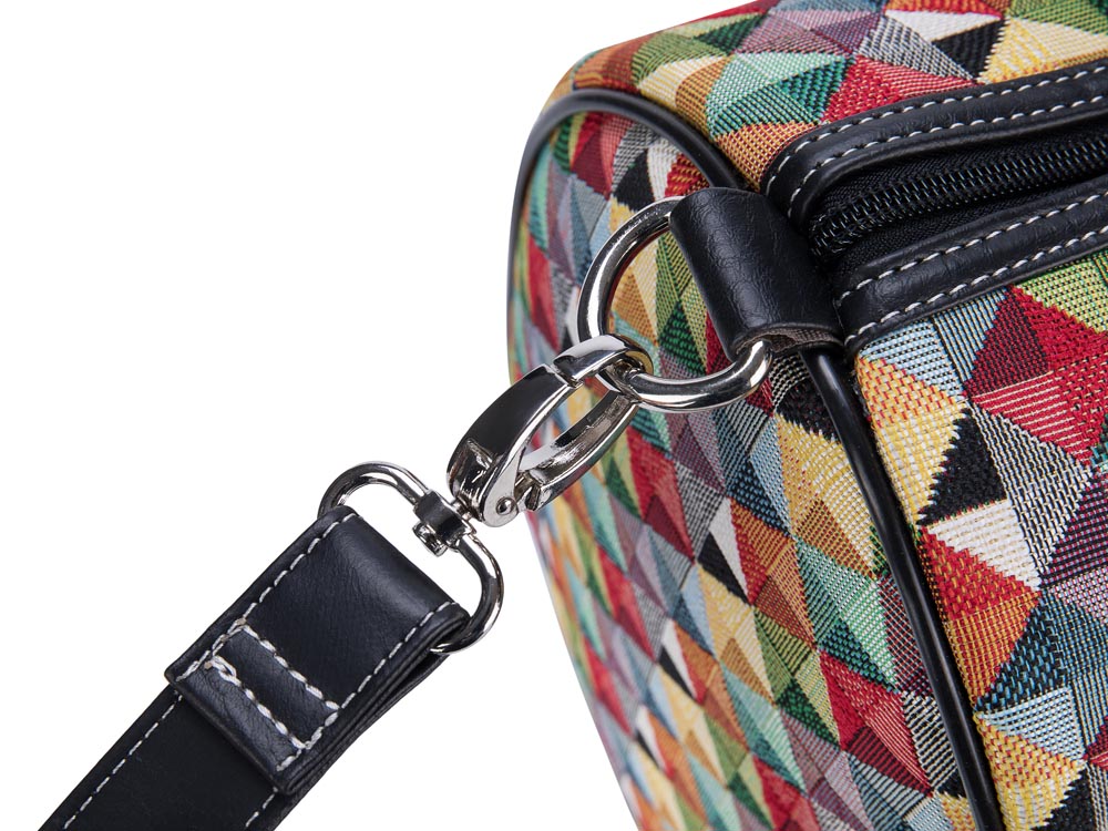 Multicolor Triangle Travel Bag