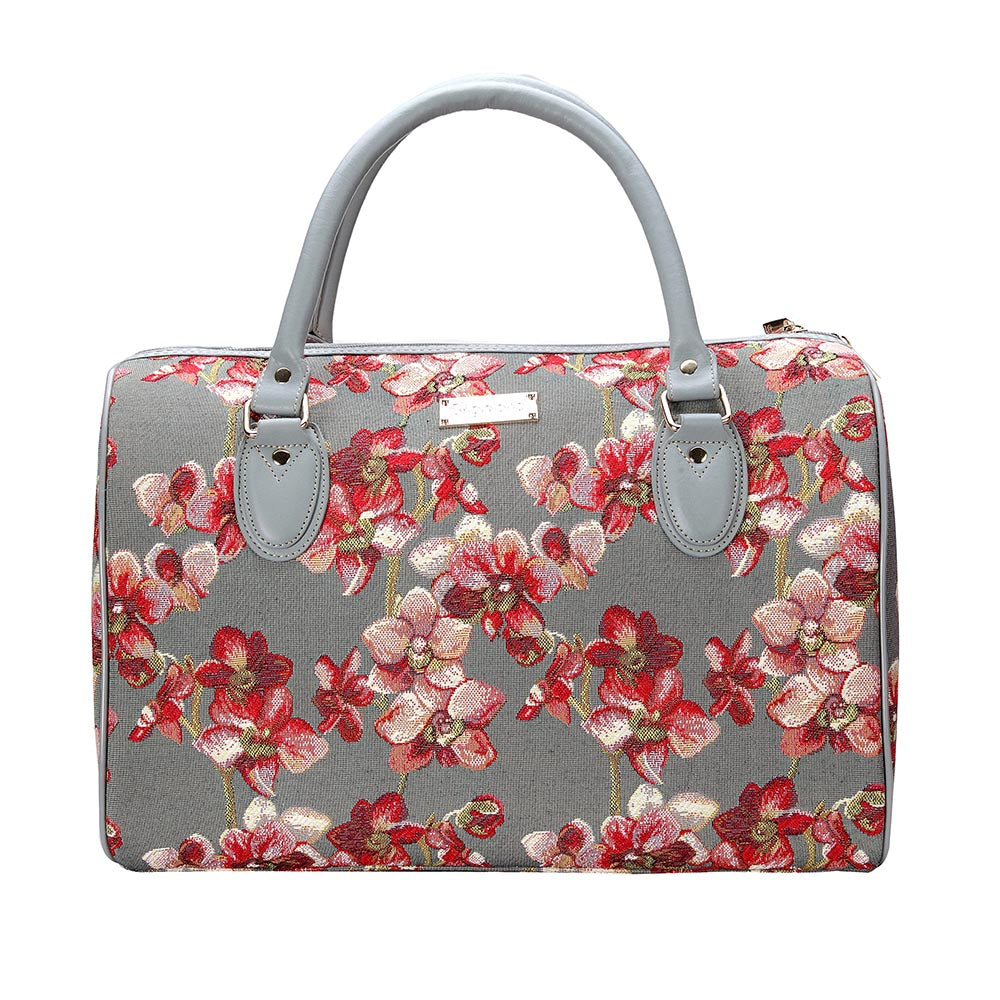 Orchid Grey and Pink Travel Bag