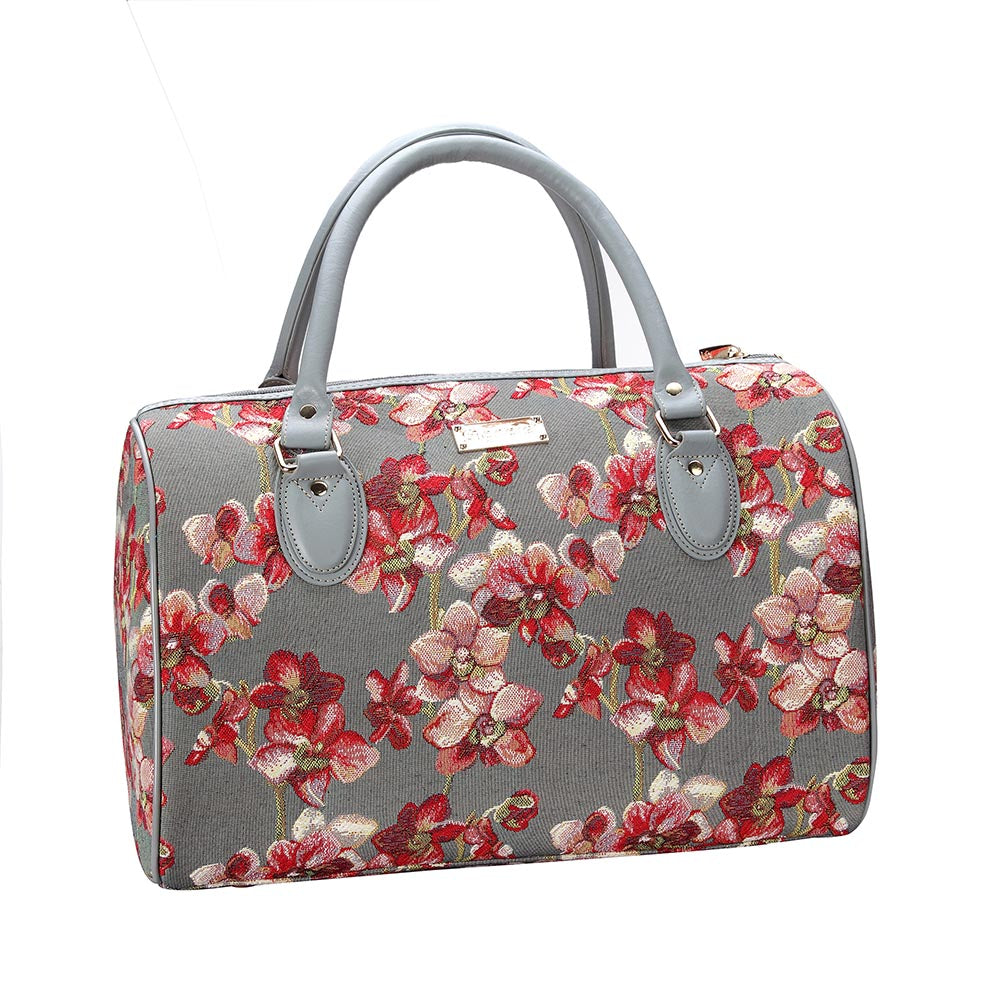 Orchid Grey and Pink Travel Bag