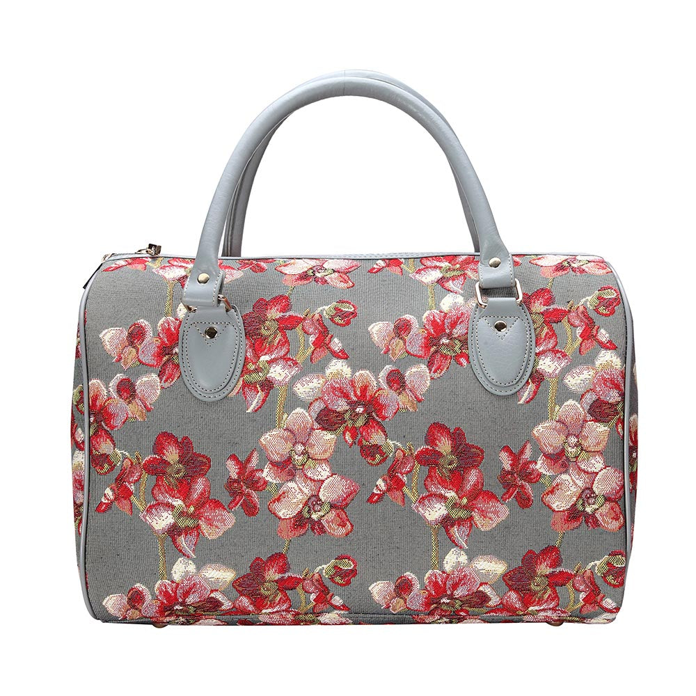 Orchid Grey and Pink Travel Bag