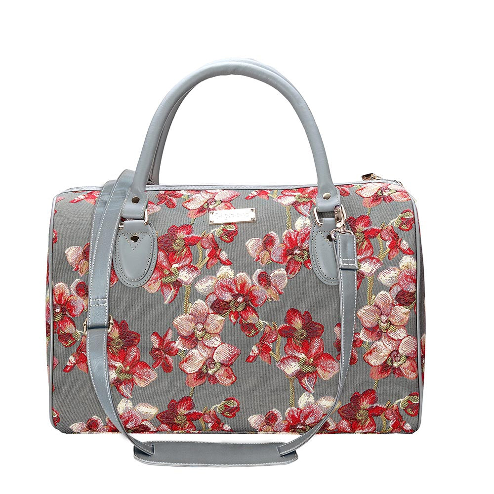 Orchid Grey and Pink Travel Bag