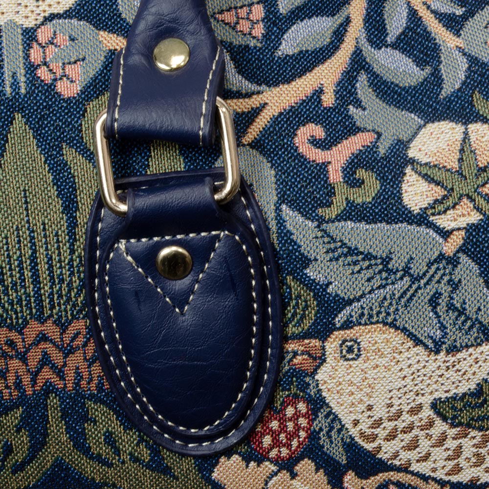 William Morris Strawberry Thief Blue Travel Bag