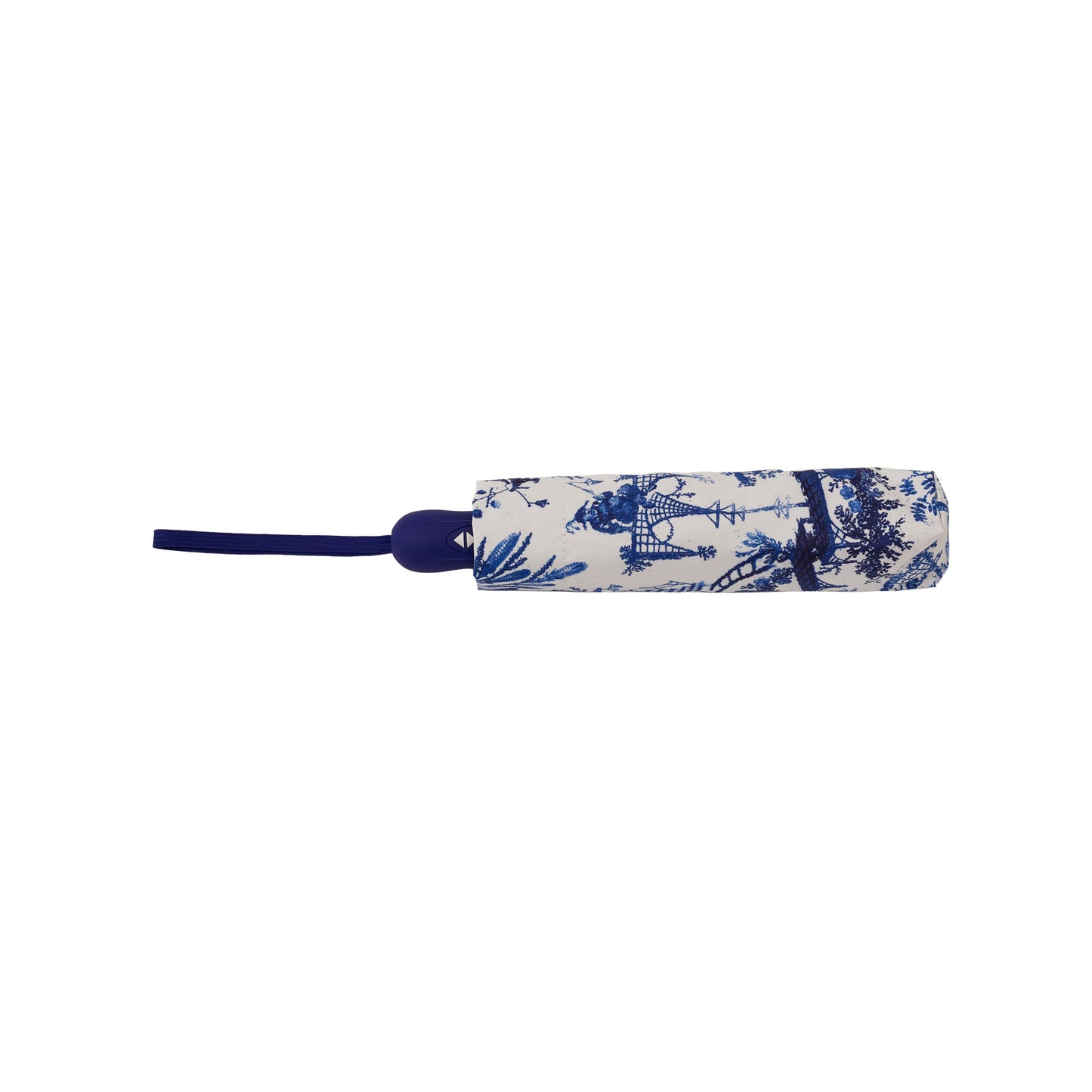 The British Museum Chinoiserie Blue and White Automatic Folding Umbrella