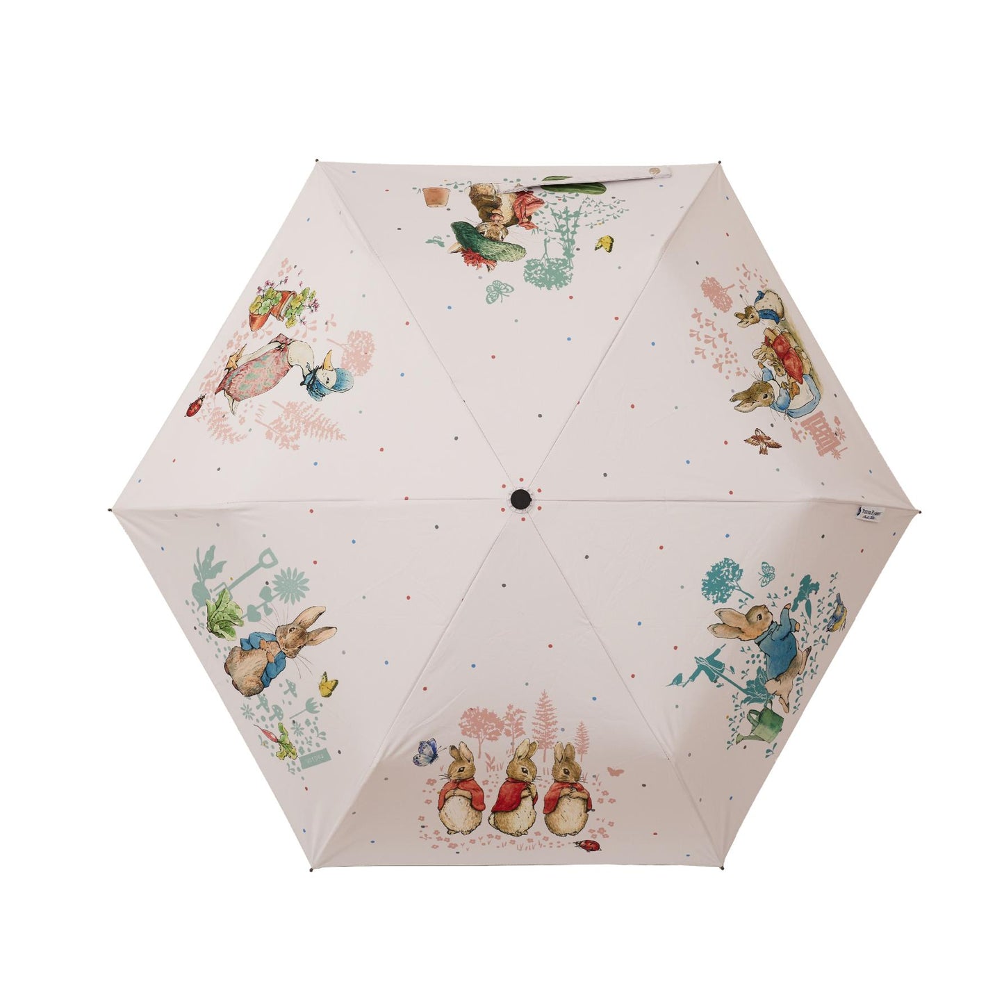 Peter Rabbit Blue and White Automatic Folding Umbrella