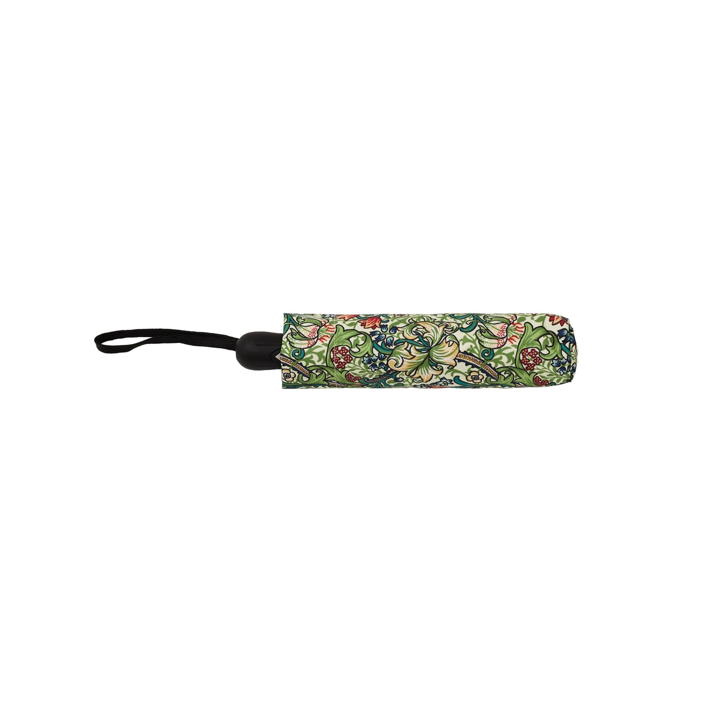 Golden Lily Green Automatic Folding Umbrella
