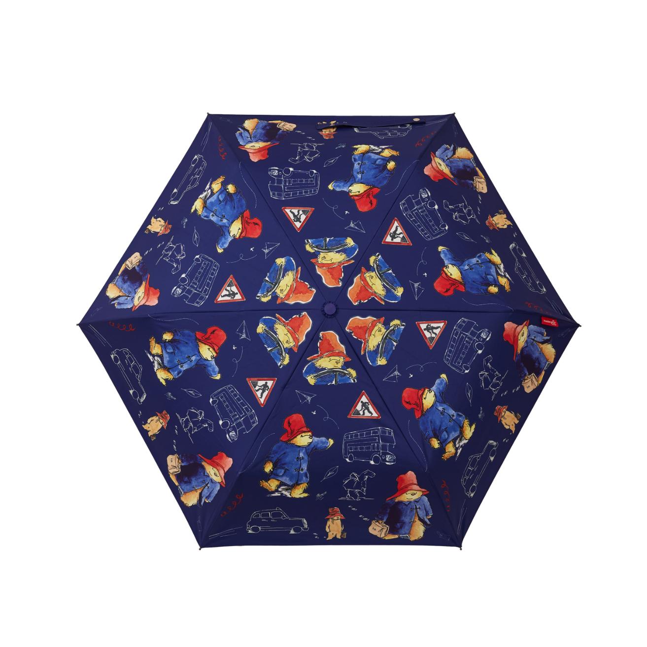 Paddington Bear Blue Automatic Folding Umbrella