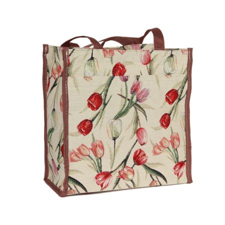 Tulip White Shopper Bag
