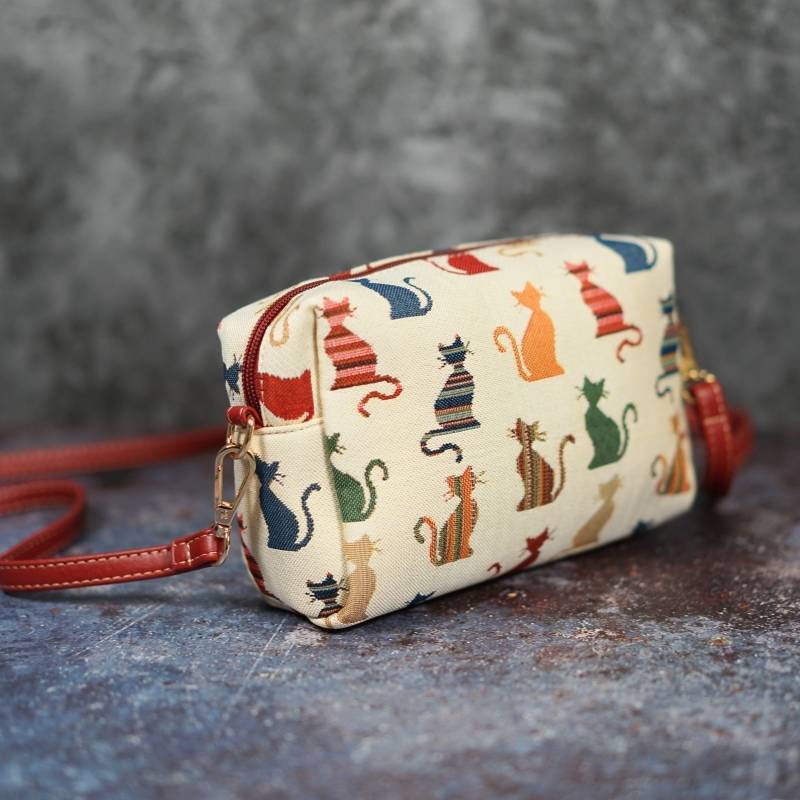 Cheeky Cat Hip Length Shoulder Bag