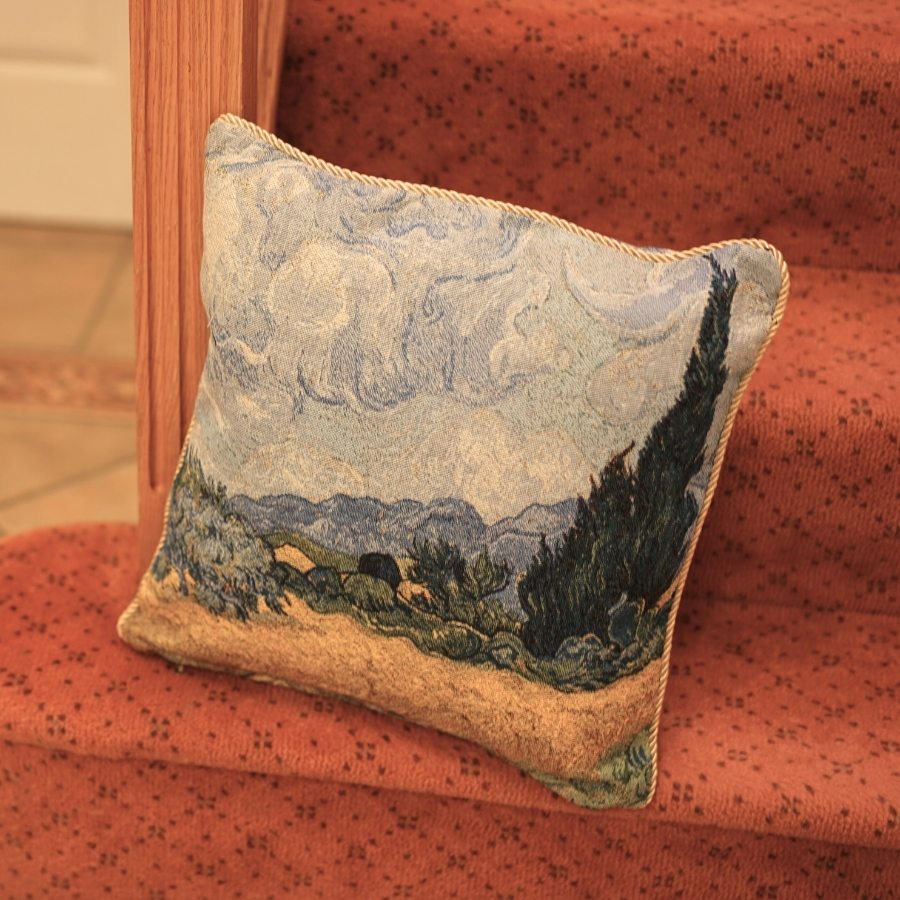 Van Gogh A Wheatfield Pillowcase/Cushion Cover  18x18 Inch