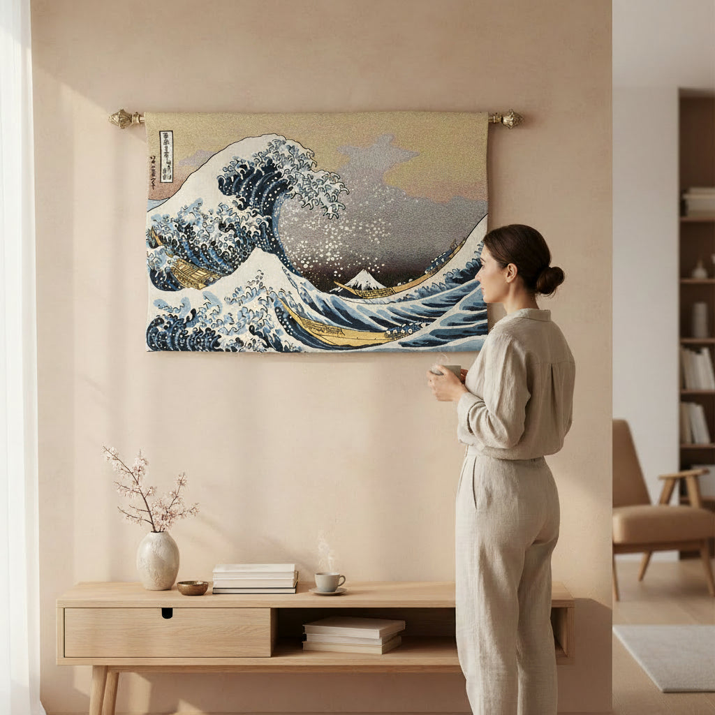 WH-JP-GWK | Hokusai Great Wave Off  Kanagawa 39 X 27 " Inch Wall Hanging
