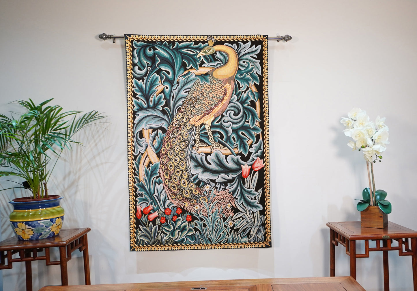 WH-WM-PEACOCK | William Morris - Peacock 139 x 92 Cm Wall Hanging