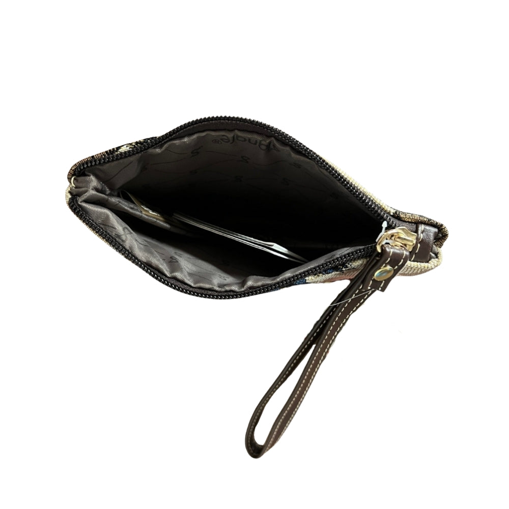 Blue Horse Wristlet Purse