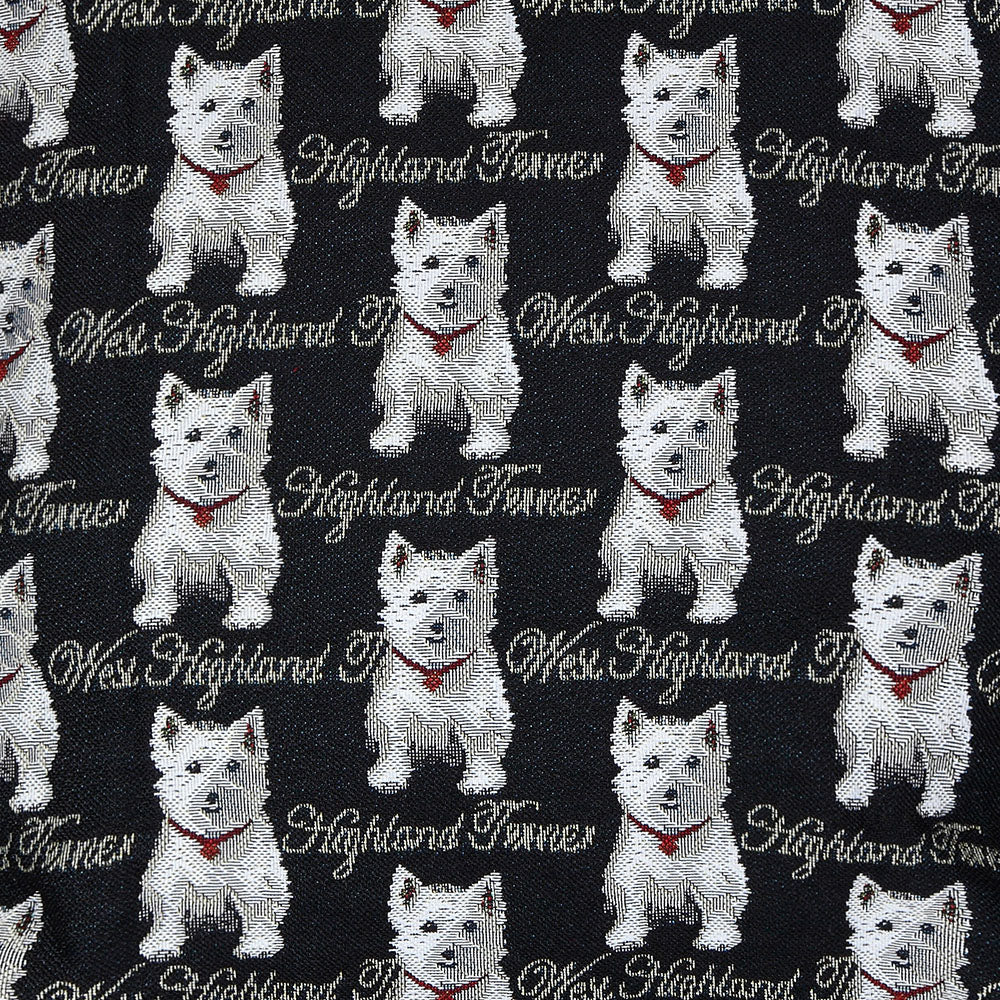 Westie Dog Black Tapestry Shoulder Bag