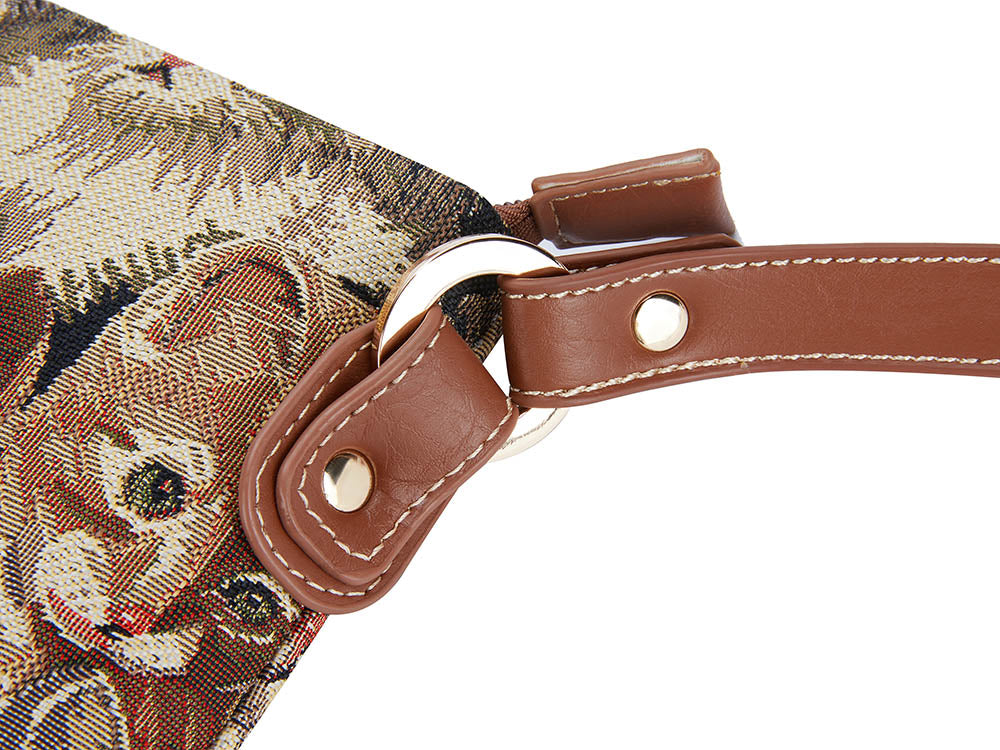 Cat Brown Crossbody Bag