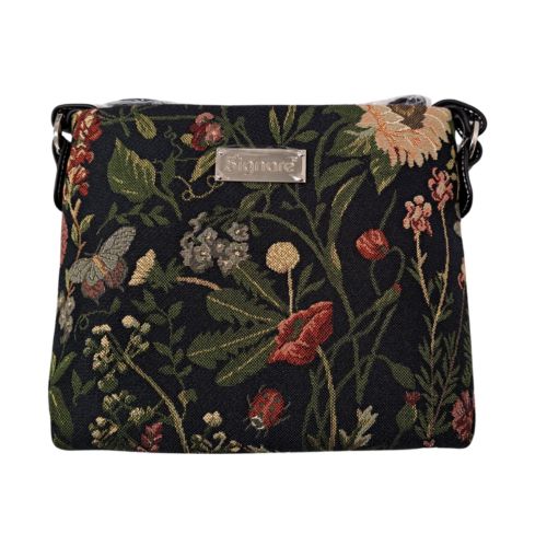 Morning Garden Black Crossbody Bag