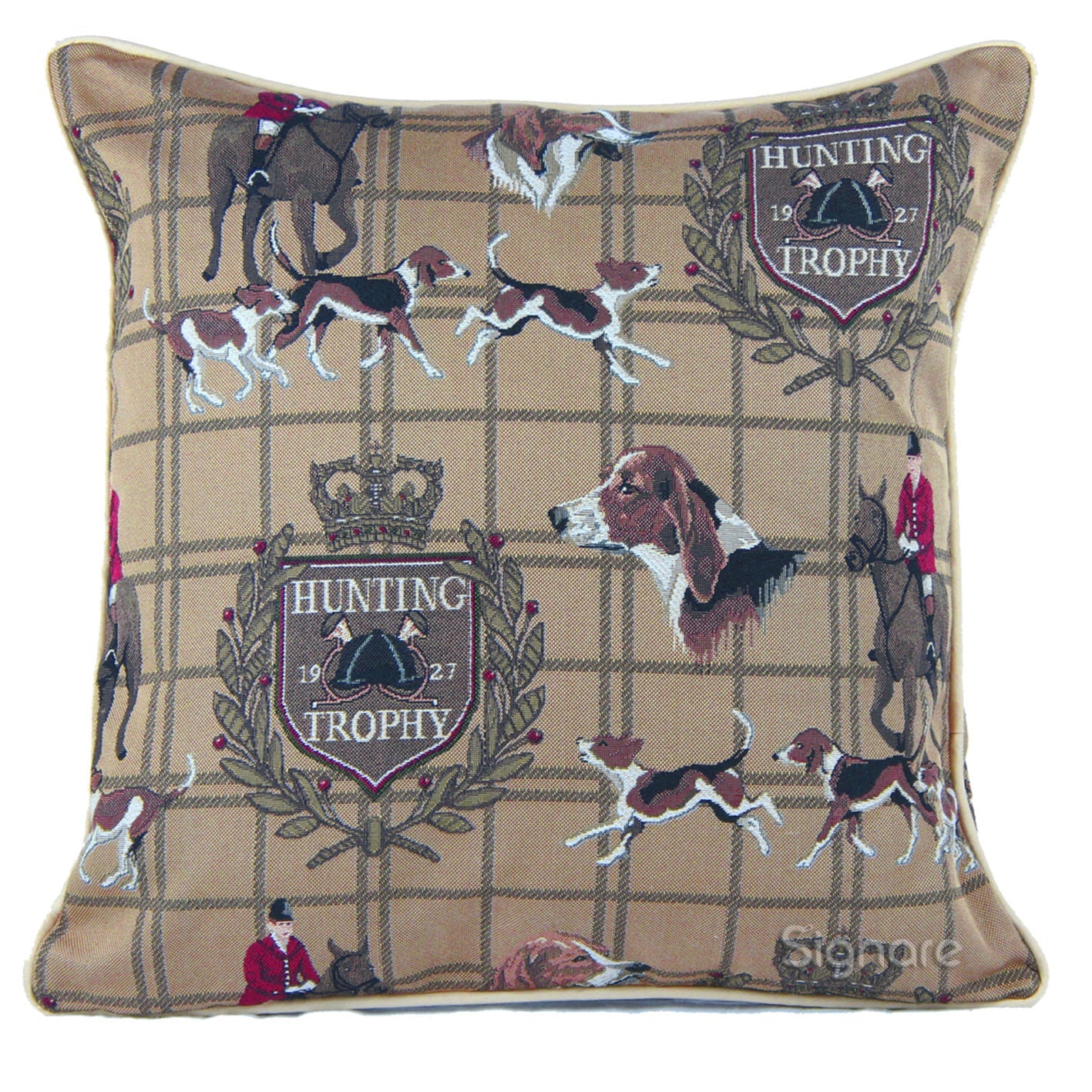 CCOV-HUNT | HUNTING PILLOWCASE/CUSHION COVER | DECORATIVE DESIGN FASHION HOME PILLOW 18X18 INCH - www.signareusa.com