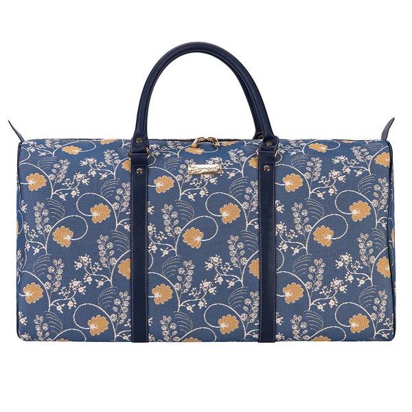 BHOLD-AUST | Jane Austen Blue Big Holdall/Duffel Bag - www.signareusa.com