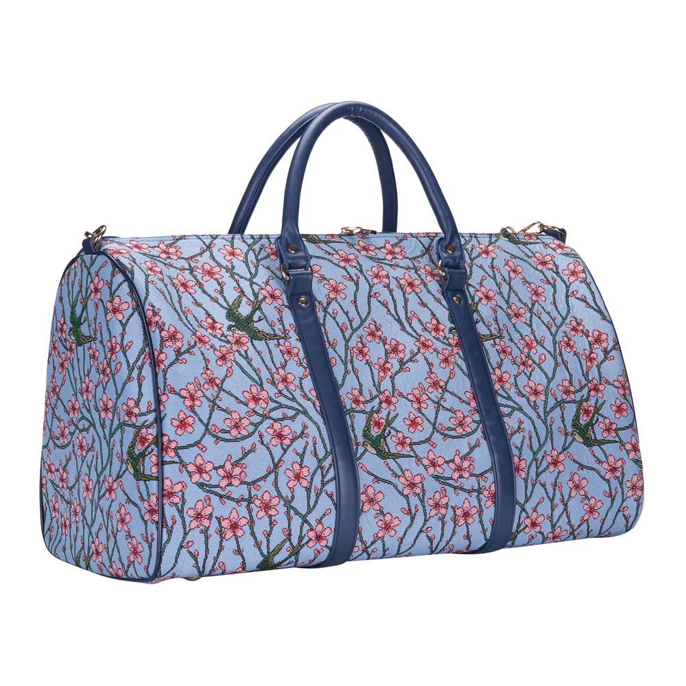 BHOLD-BLOS | Almond Blossom And Swallow Big Holdall/Duffel Bag - www.signareusa.com