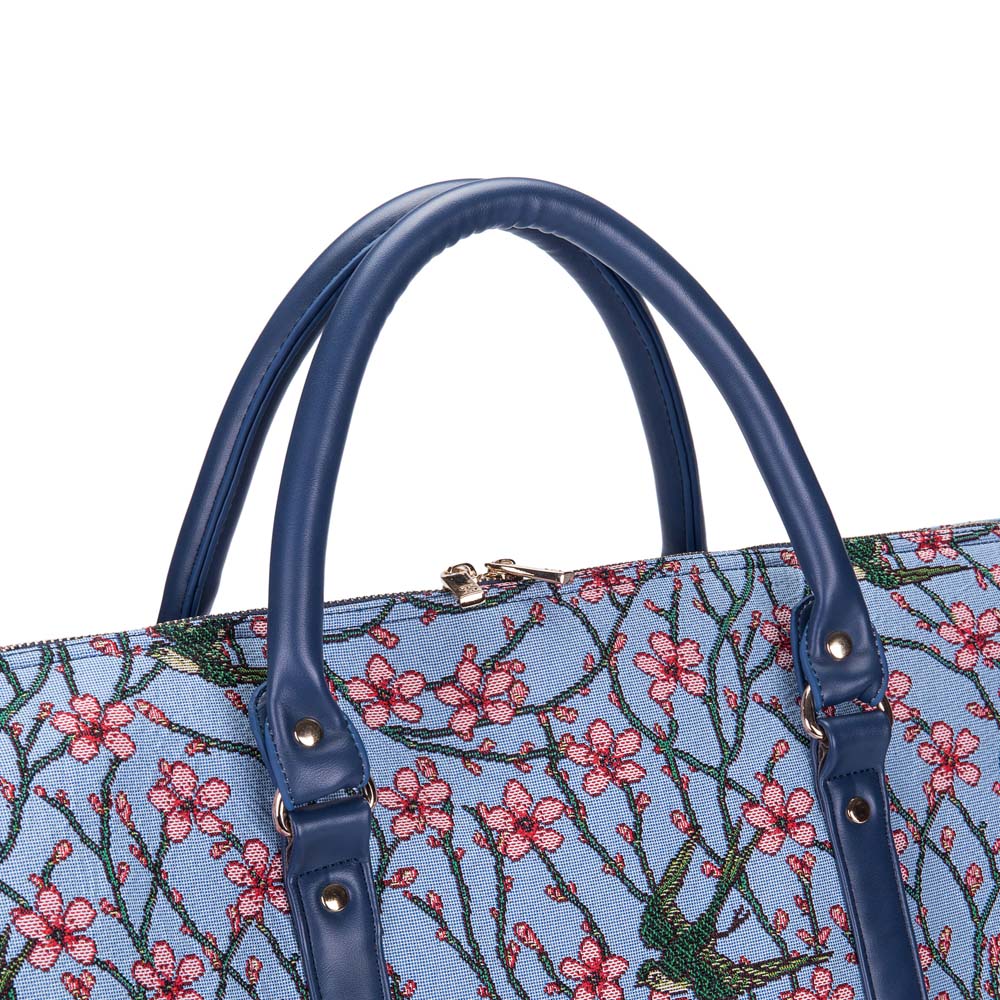 BHOLD-BLOS | Almond Blossom And Swallow Big Holdall/Duffel Bag - www.signareusa.com