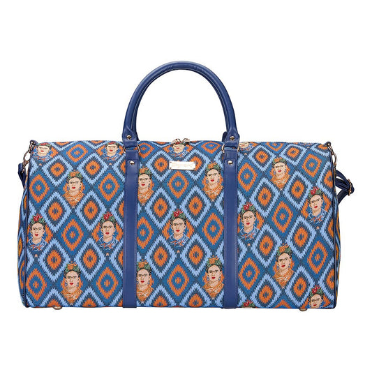 Frida Kahlo Icon Blue Big Holdall/Duffel Bag