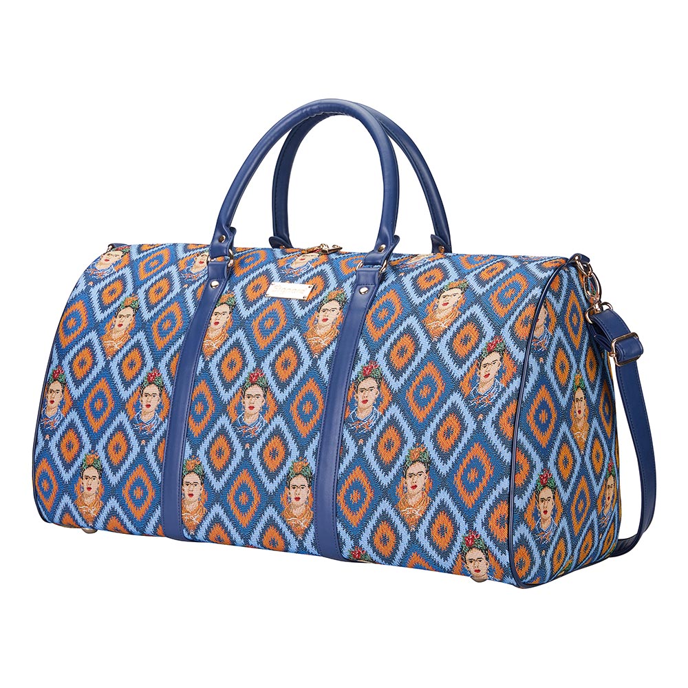 Frida Kahlo Icon Blue Big Holdall/Duffel Bag