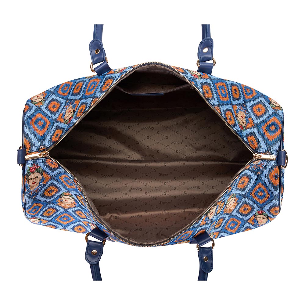 Frida Kahlo Icon Blue Big Holdall/Duffel Bag