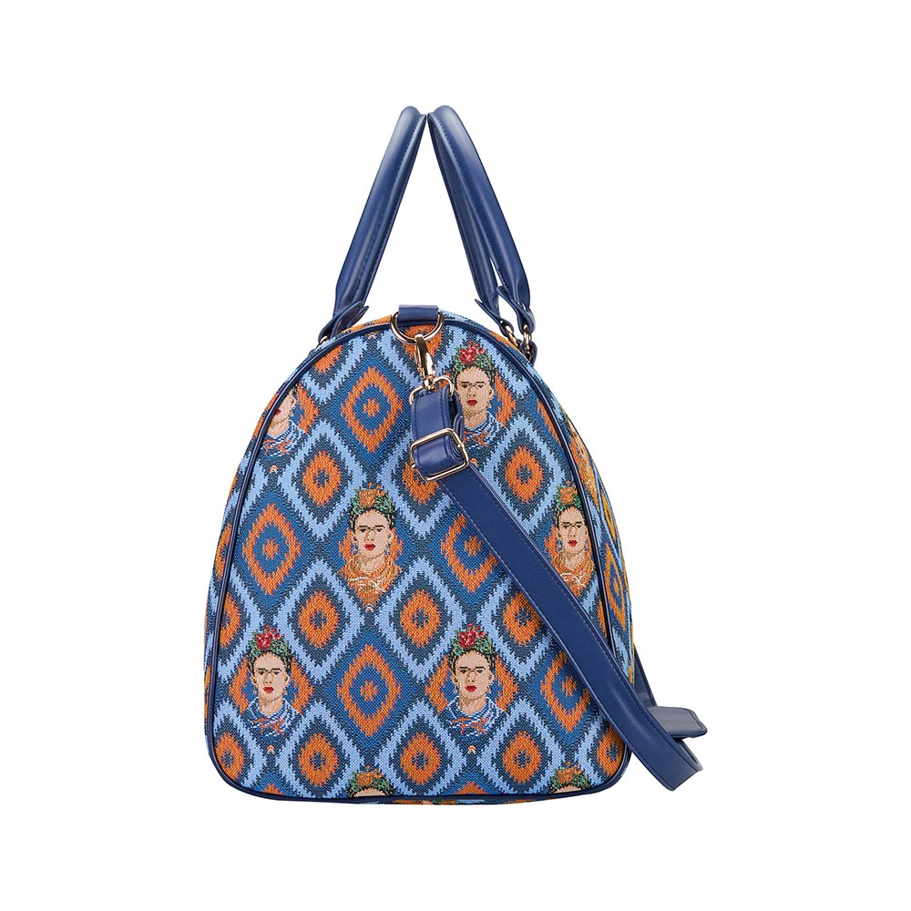 Frida Kahlo Icon Blue Big Holdall/Duffel Bag