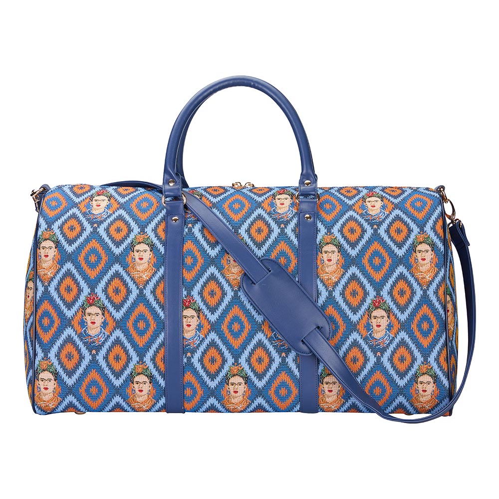 Frida Kahlo Icon Blue Big Holdall/Duffel Bag