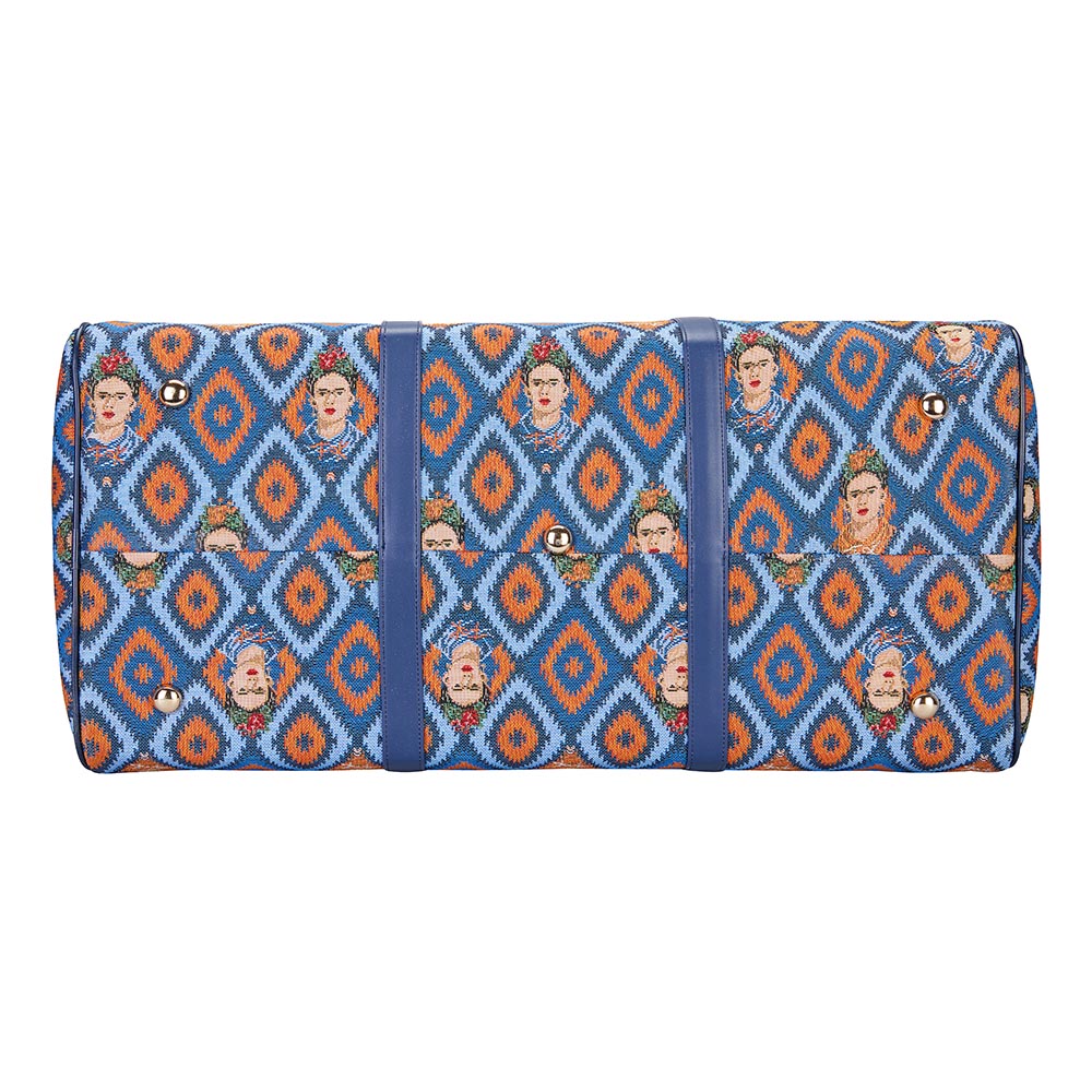 Frida Kahlo Icon Blue Big Holdall/Duffel Bag