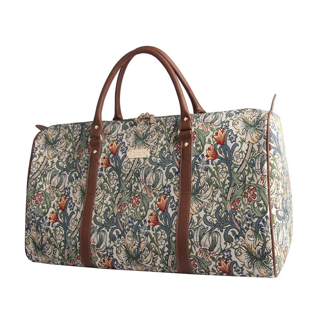 BHOLD-GLILY | William Morris Golden Lily Big Holdall/Duffel Bag - www.signareusa.com