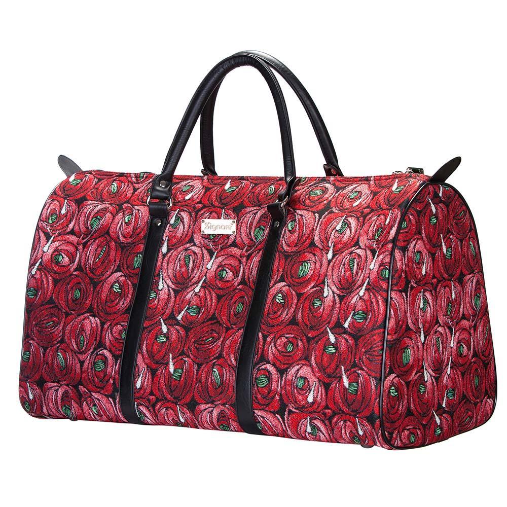 BHOLD-RMTD | Rennie Mackintosh Rose and Teardrop Big Holdall/Duffel Bag - www.signareusa.com